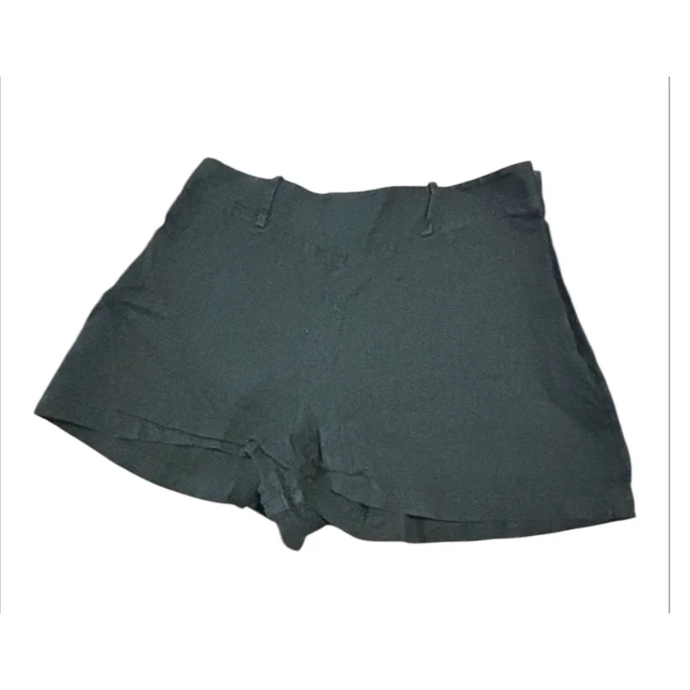 Reformation black shorts side zip womens size 6